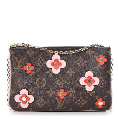 louis vuitton double zipper pochette flowers|Louis Vuitton Limited Edition Double Zip Pochette with Monogram .